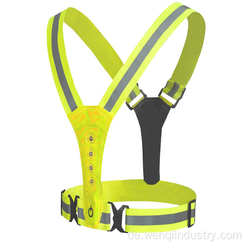 LED Reflective Vest Belt für Running Cycling Night